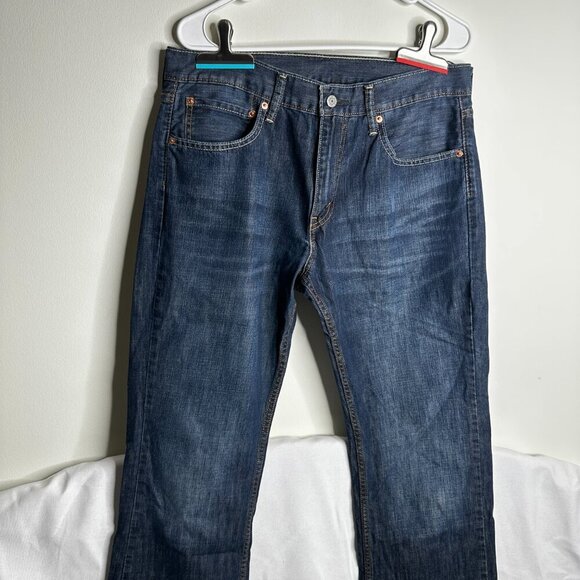 Levi's Mens - 527 Slim Bootcut - 34x30 - Jeans - Dark Wash Denim - Picture 2 of 10